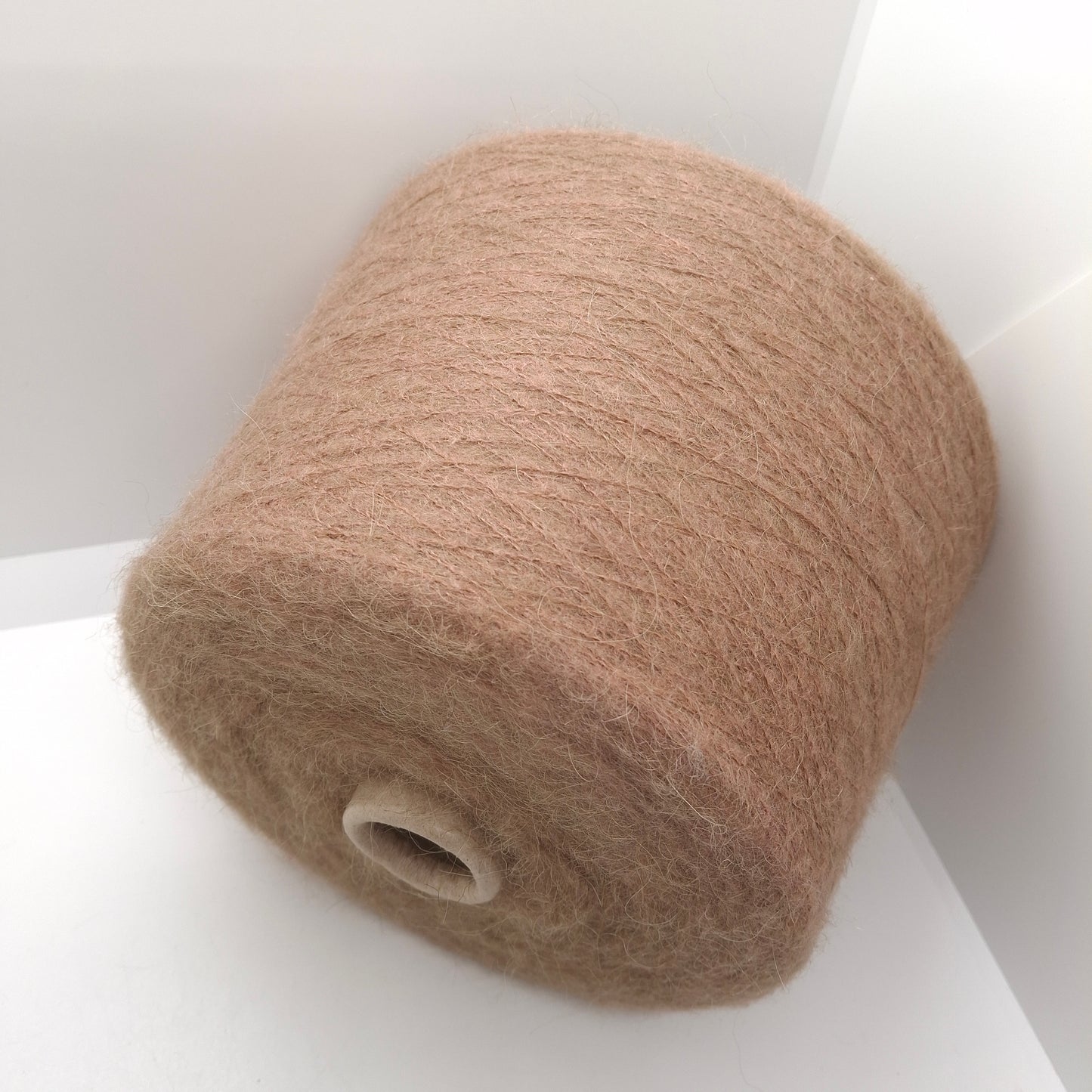 100g Mohair morbido filato italiano colore Beige Mélange N.1178