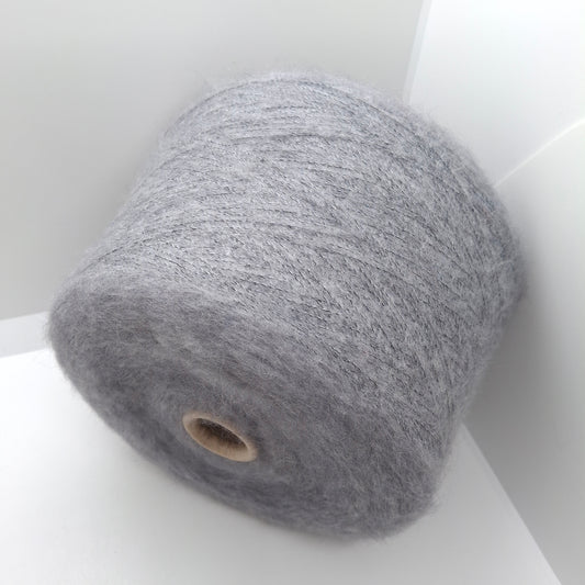 100g Mohair morbido filato italiano colore Grigio Chiaro N.1176