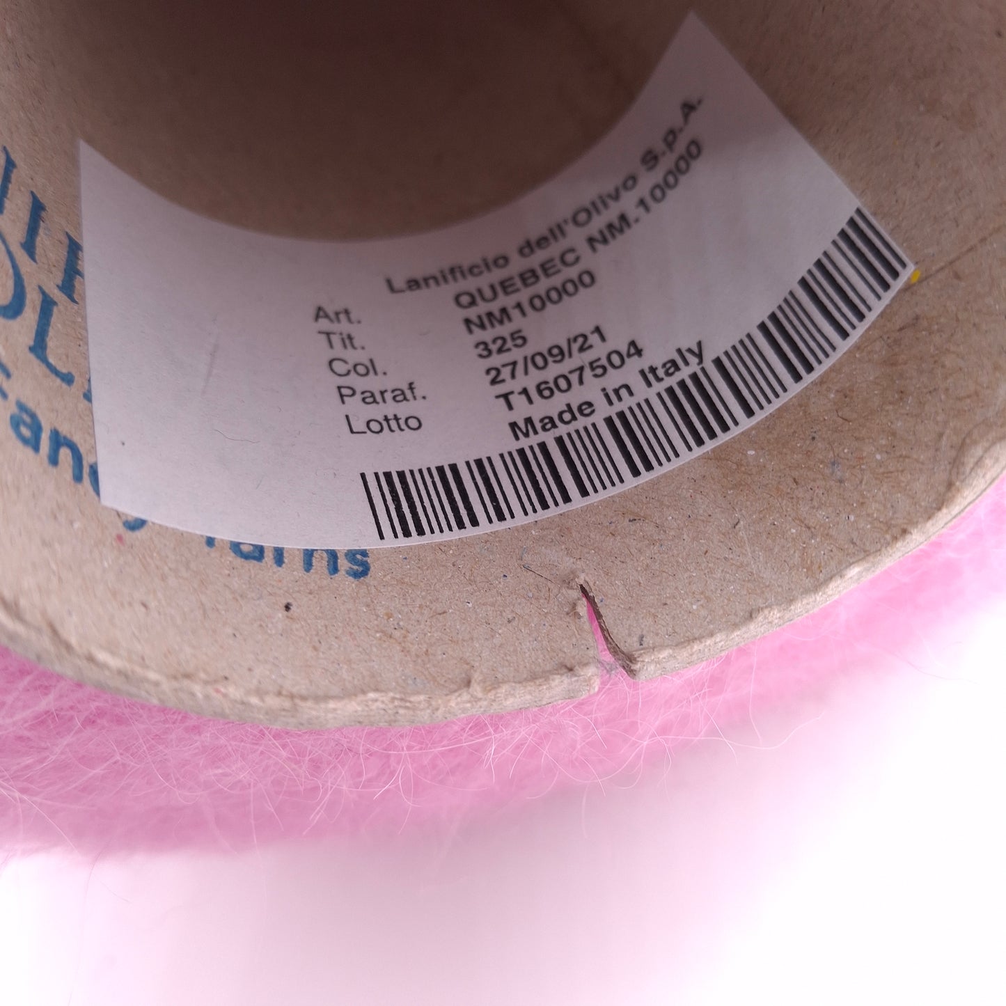 100g blødt mohair garn i italiensk farve, lyserød, nr. 1198