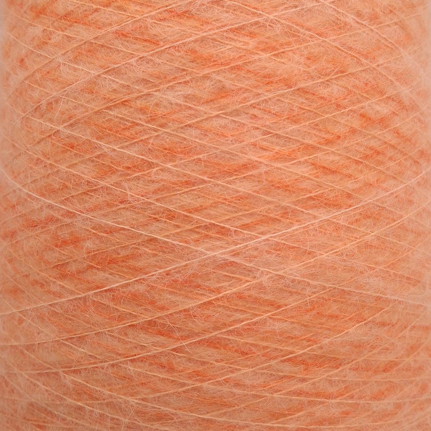 100g Mohair Alpaca morbido filato italiano colore Arancione Mélange N.1194