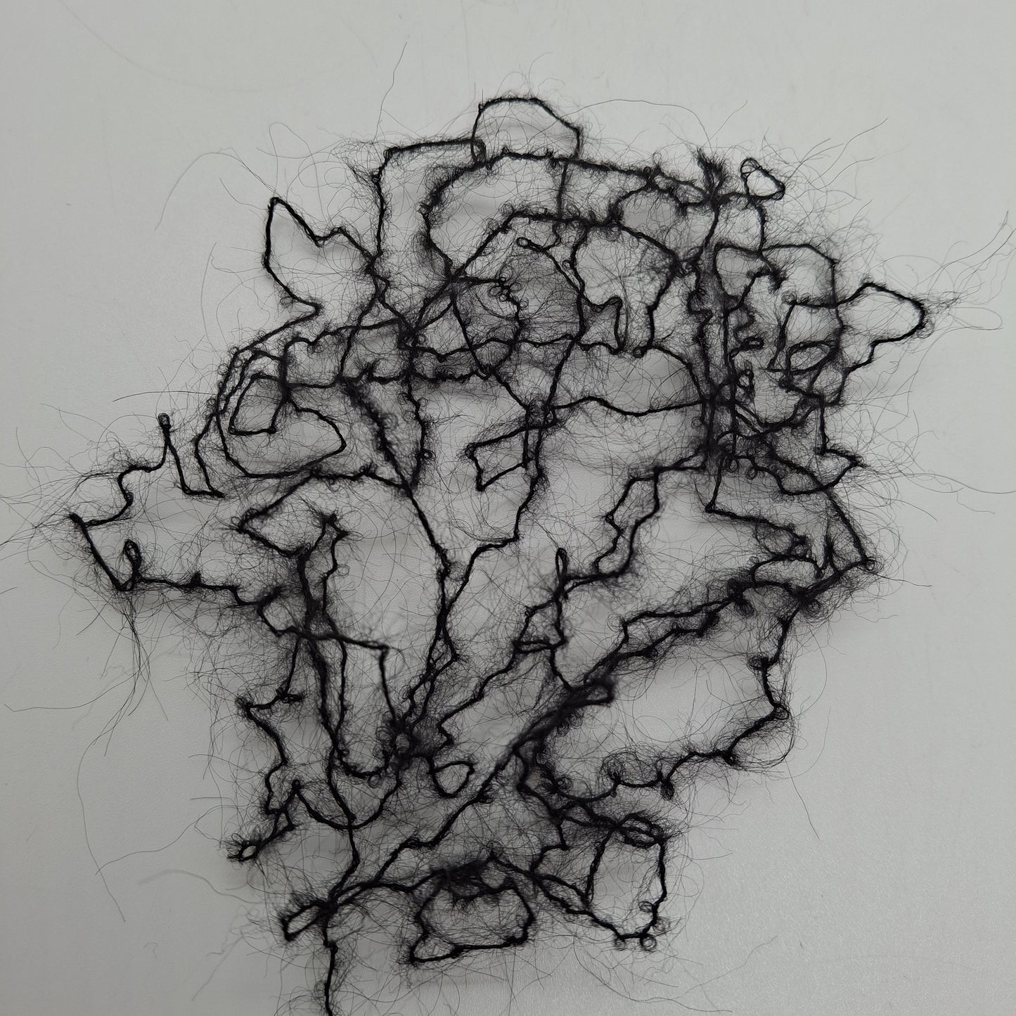 100g Mohair Italian yarn color Black N.1183