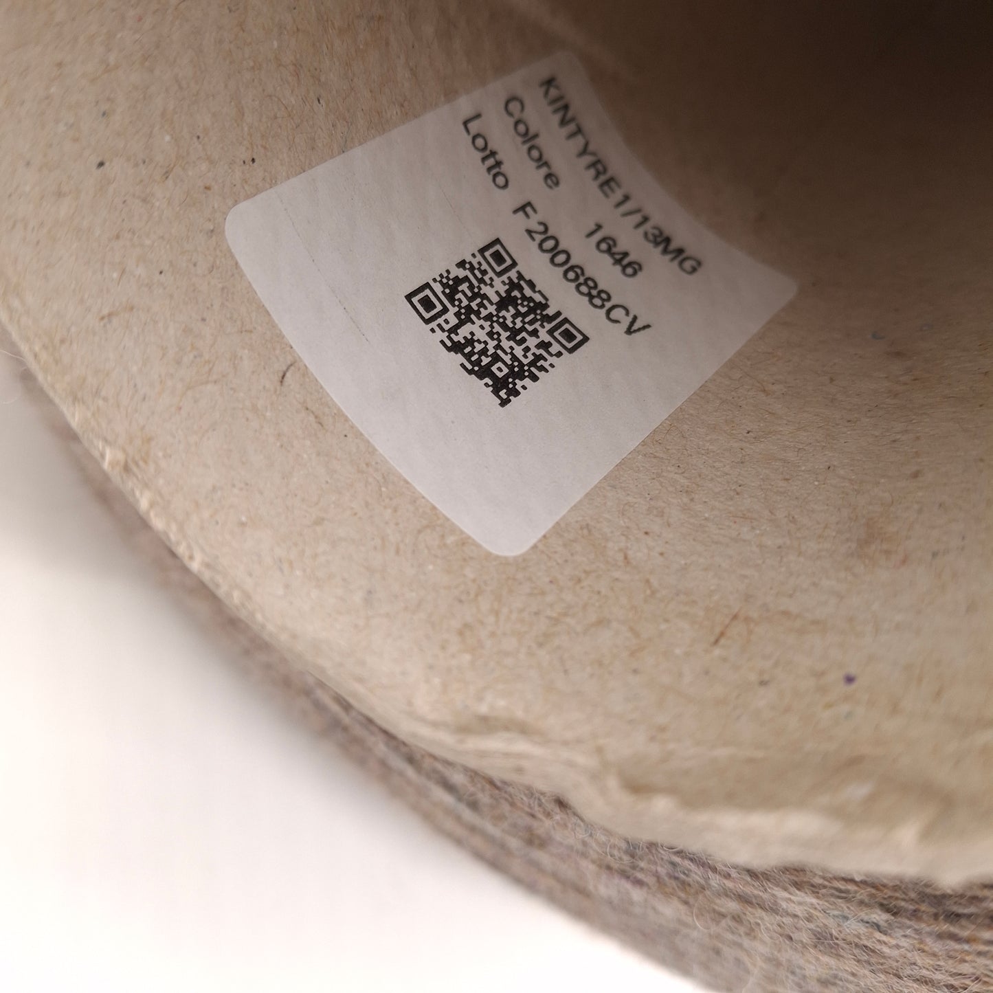 100% Shetland Uld Italiensk Garn Farve Brun Grå N.1208