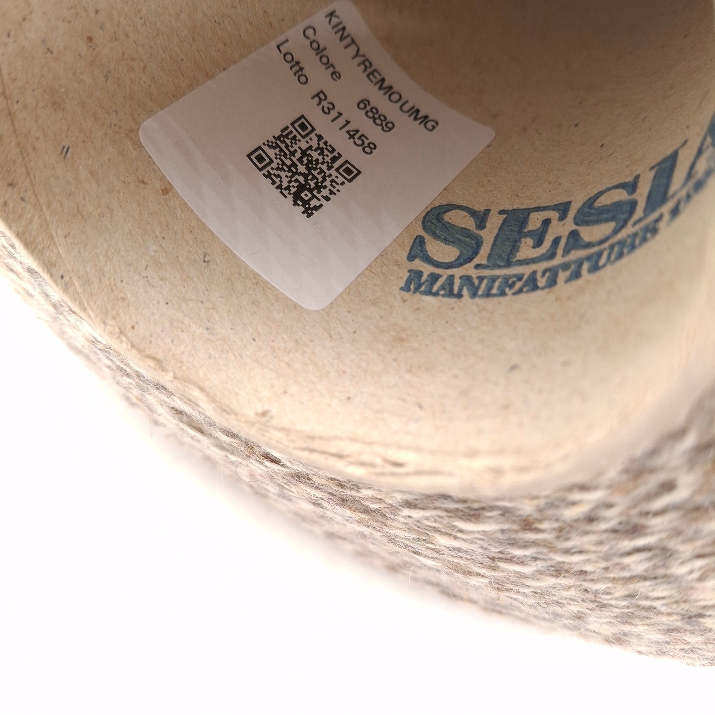 100g Shetland Uld 100% Italiensk garn farve Beige Grå N.1207