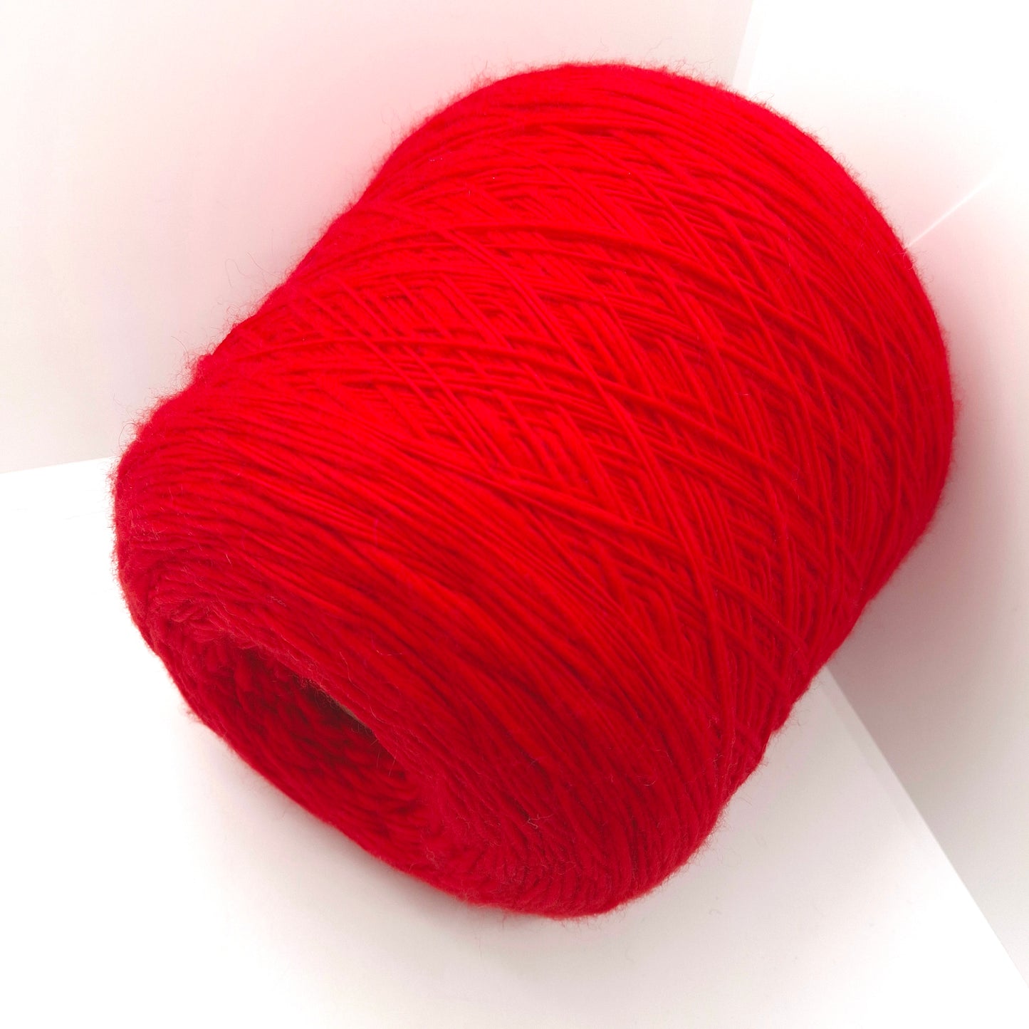 Lana 100% filato italiano Irregolare colore Rosso N.1212