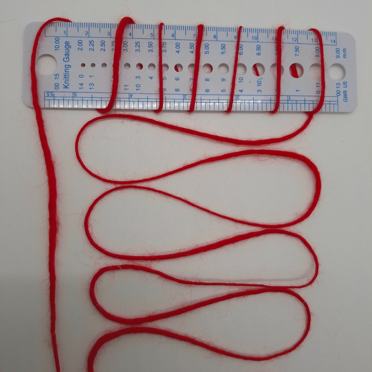 Lana 100% filato italiano Irregolare colore Rosso N.1212