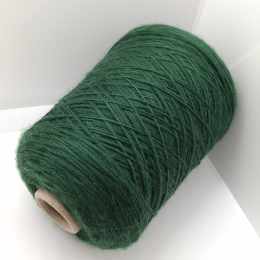 Lana 100% filato italiano Irregolare colore Verde N.1214