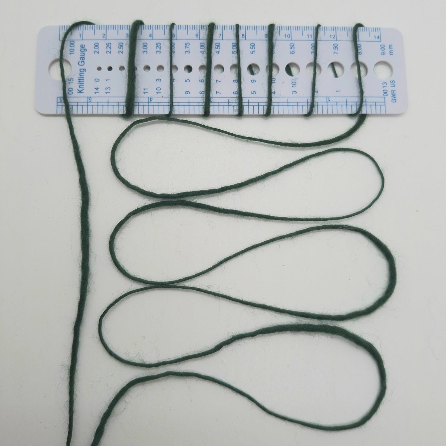 100 % italienische Wolle, unregelmäßige Farbe, Grün, Nr. 1214