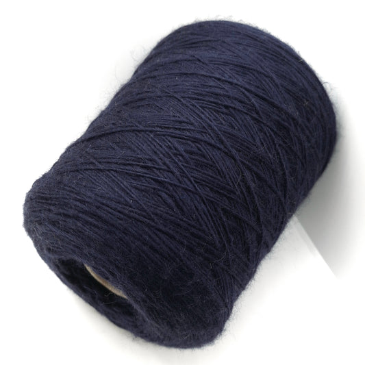 Lana 100% filato italiano Irregolare colore Blu Notte N.1213