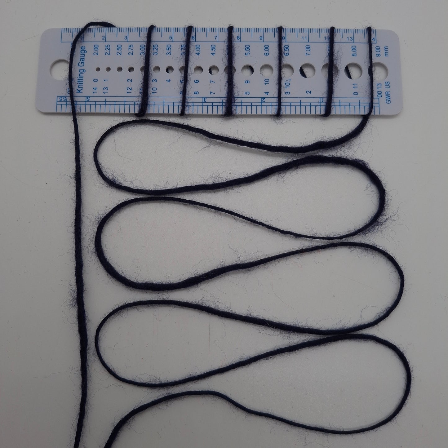 Lana 100% filato italiano Irregolare colore Blu Notte N.1213