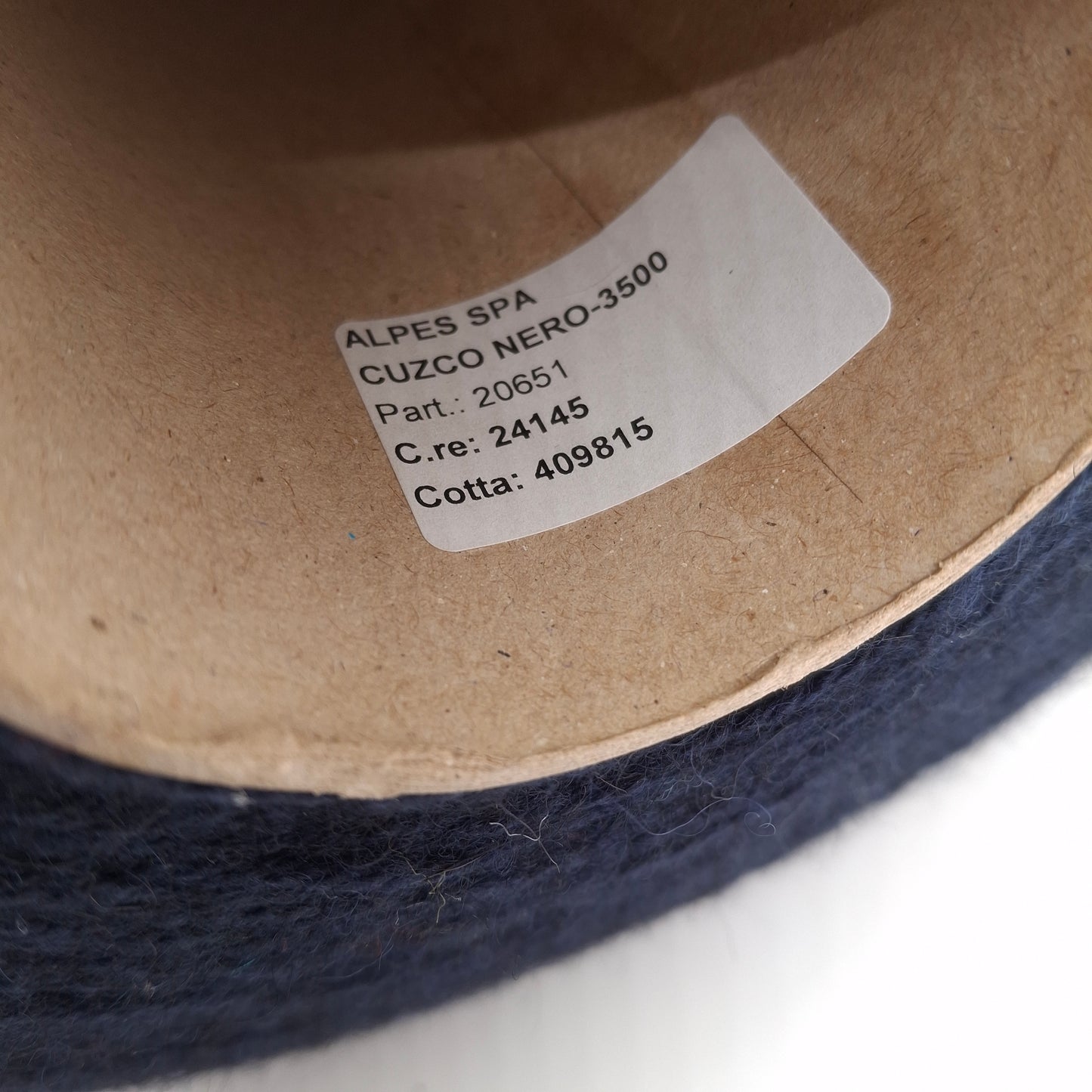 100g Lana Merino Alpaca Superfine filato italiano colore Blu Notte N.1204