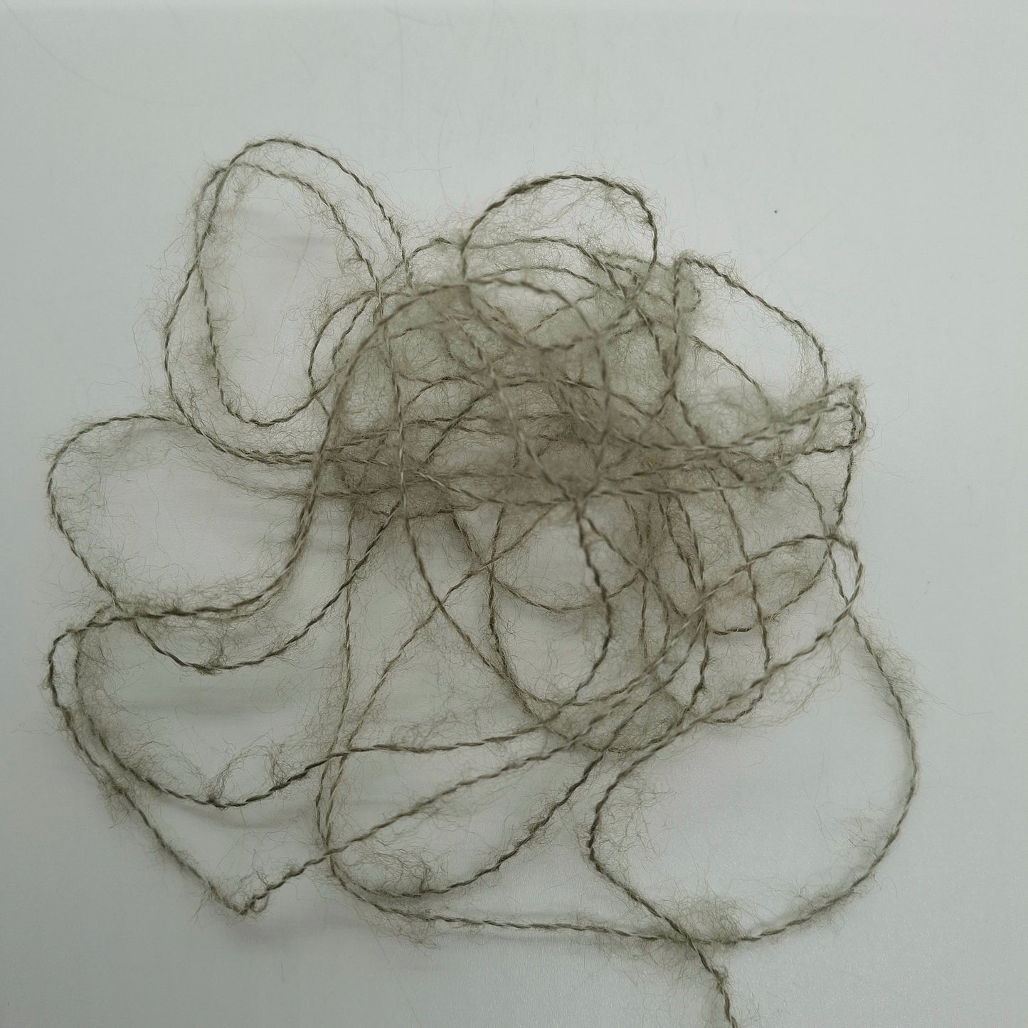 100g Lana Spazzolata filato italiano morbido colore Verde Oliva Chiaro N.1225