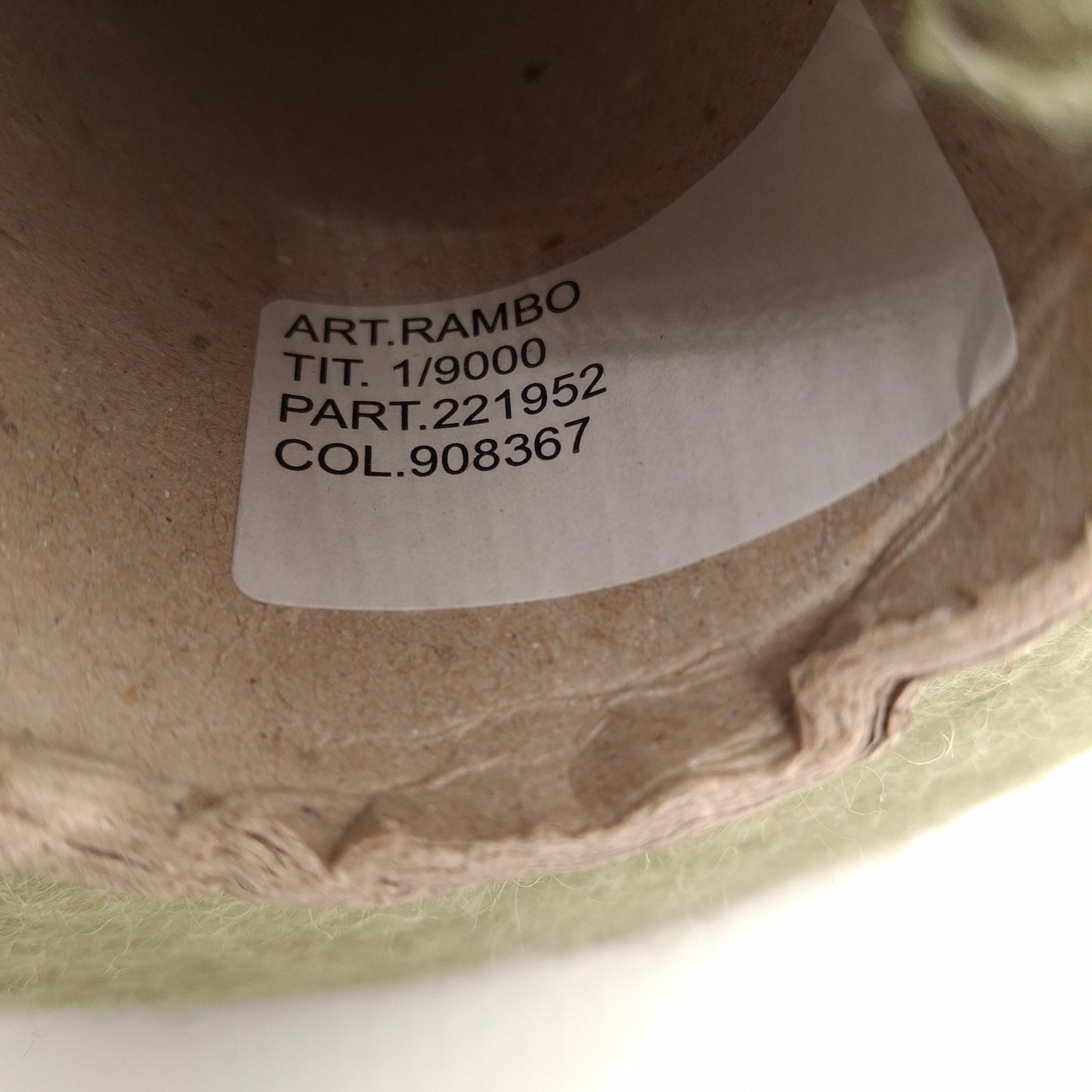 100g Lana Spazzolata filato italiano morbido colore Verde Oliva Chiaro N.1225