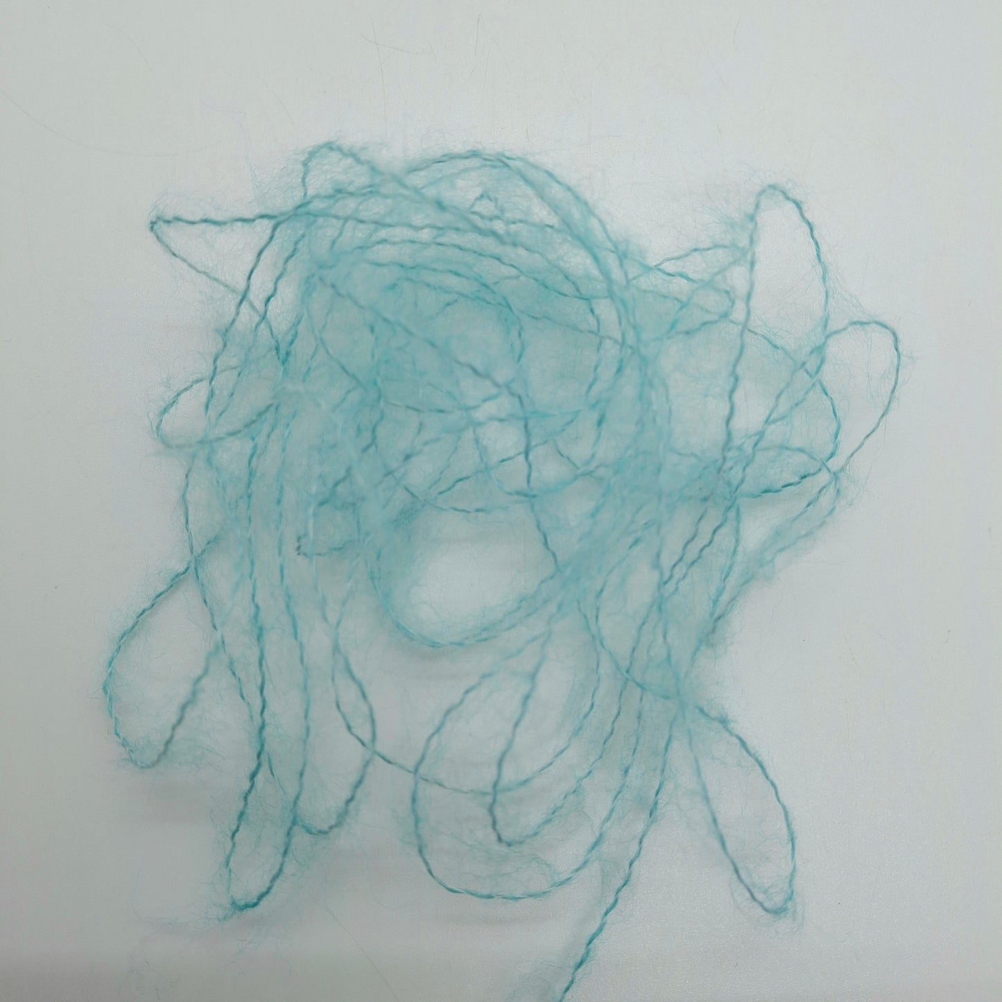 Hilo italiano suave de lana cepillada de 100 g color Azul Agua N.1227