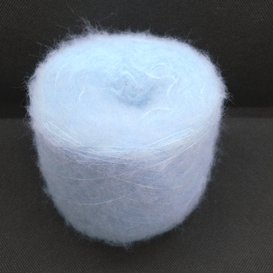 100g Lana Spazzolata filato italiano morbido colore Azzurro Tenero N.1228