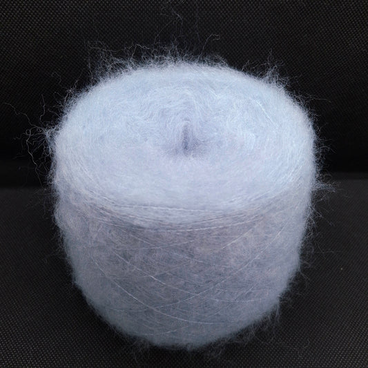 100g Lana Spazzolata filato italiano morbido colore Azzurro Grigino N.1229