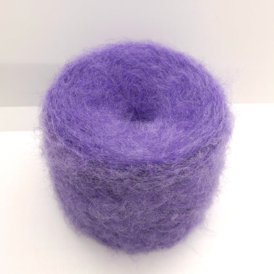 100g Lana Spazzolata filato italiano morbido colore Viola N.1232