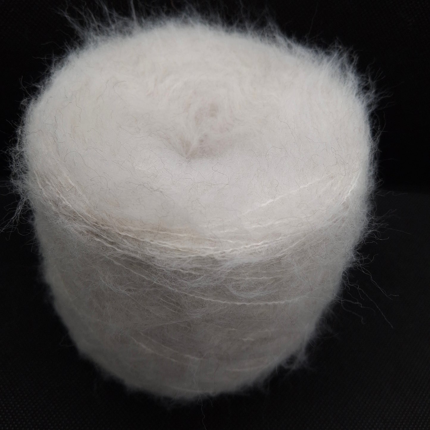 100g Brushed Wool soft Italian yarn Off-White Mélange color N.1234