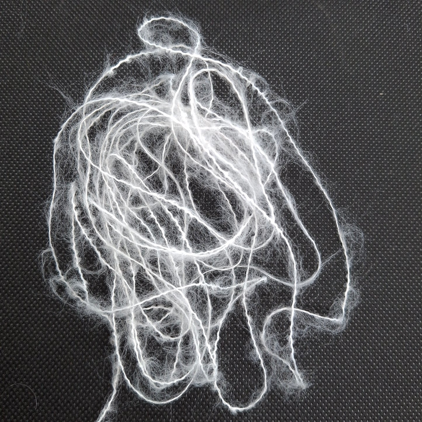 100g Brushed Wool soft Italian yarn Off-White Mélange color N.1234