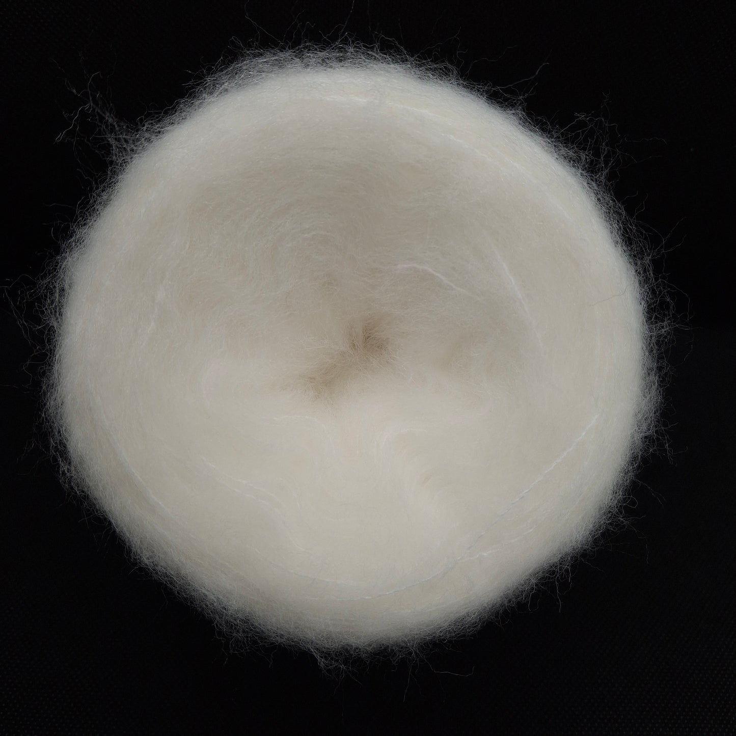 100g Brushed Wool soft Italian yarn color White N.1236