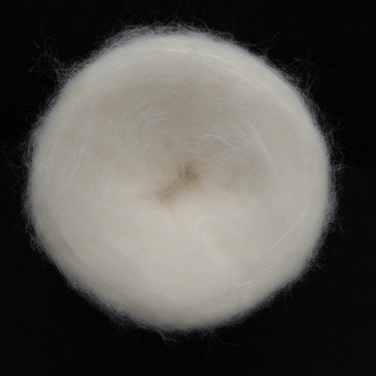 100g Lana Spazzolata filato italiano morbido colore Bianco N.1236