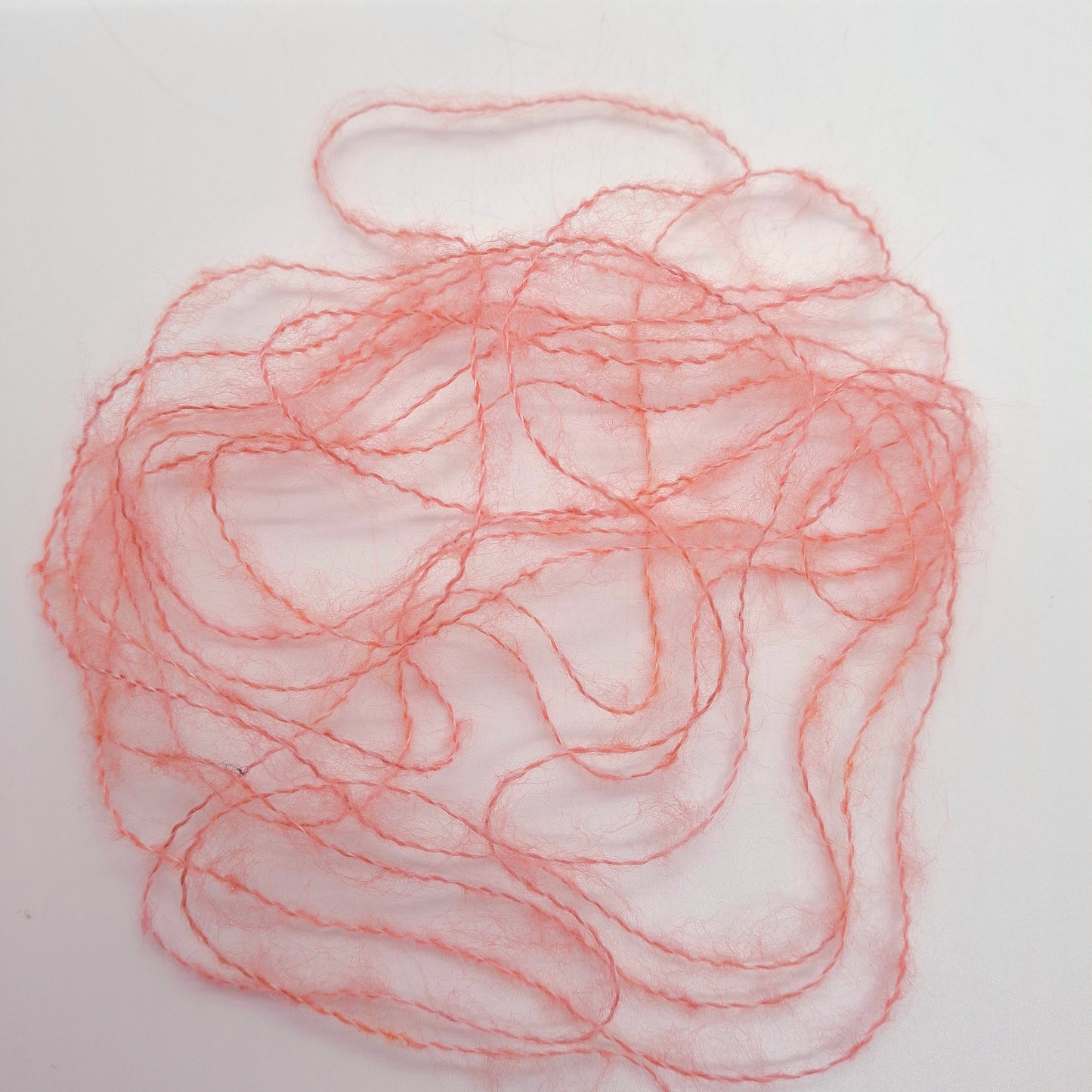 100g Lana Spazzolata filato italiano morbido colore Beige Rosa Salmonato N.1237