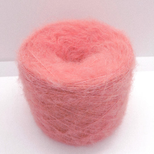 100g Lana Spazzolata filato italiano morbido colore Beige Rosa Salmonato N.1237