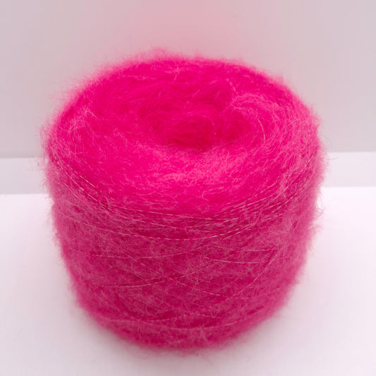 100g Lana Spazzolata filato italiano morbido colore Rosa N.1240