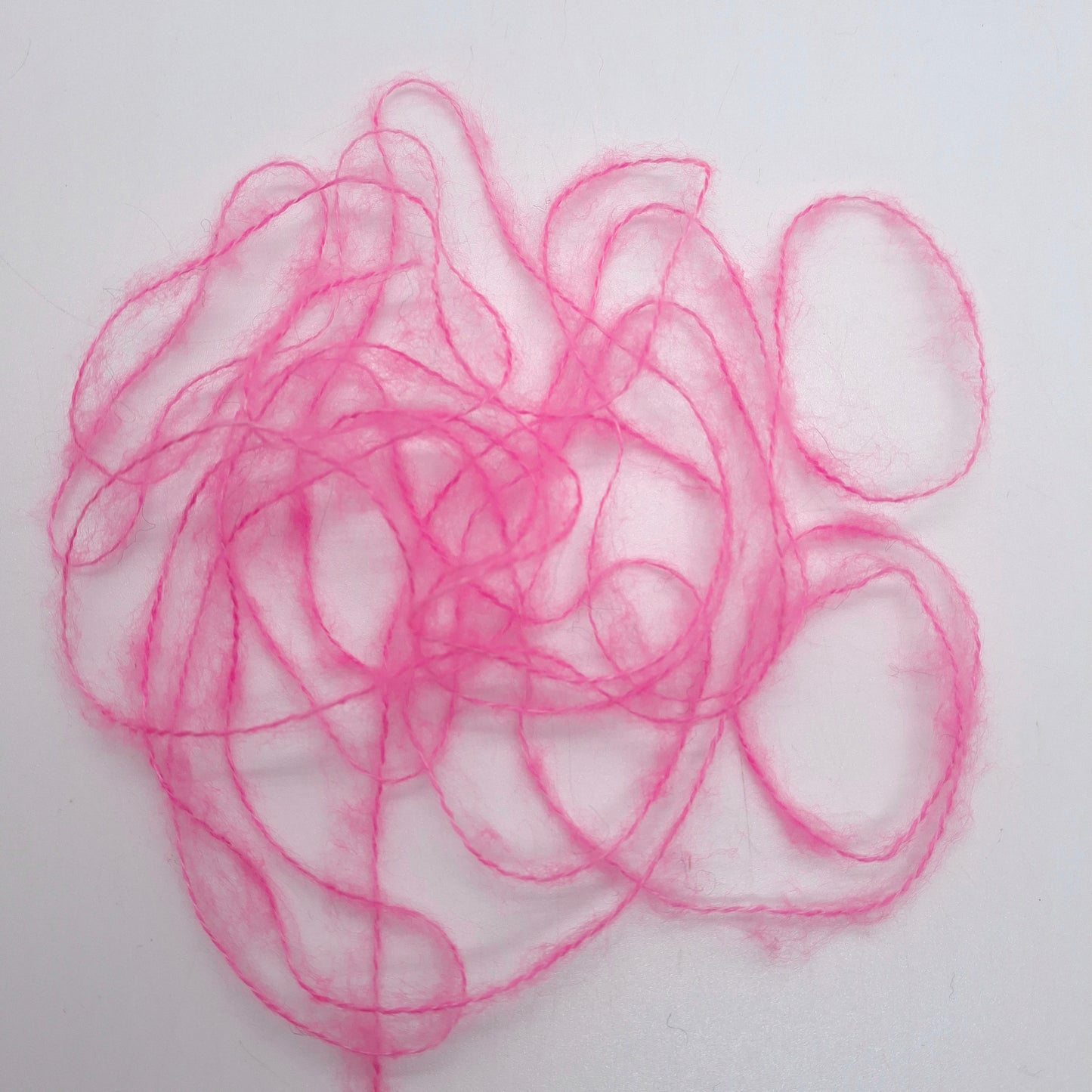 100g Lana Spazzolata filato italiano morbido colore Rosa Barbie N.1241