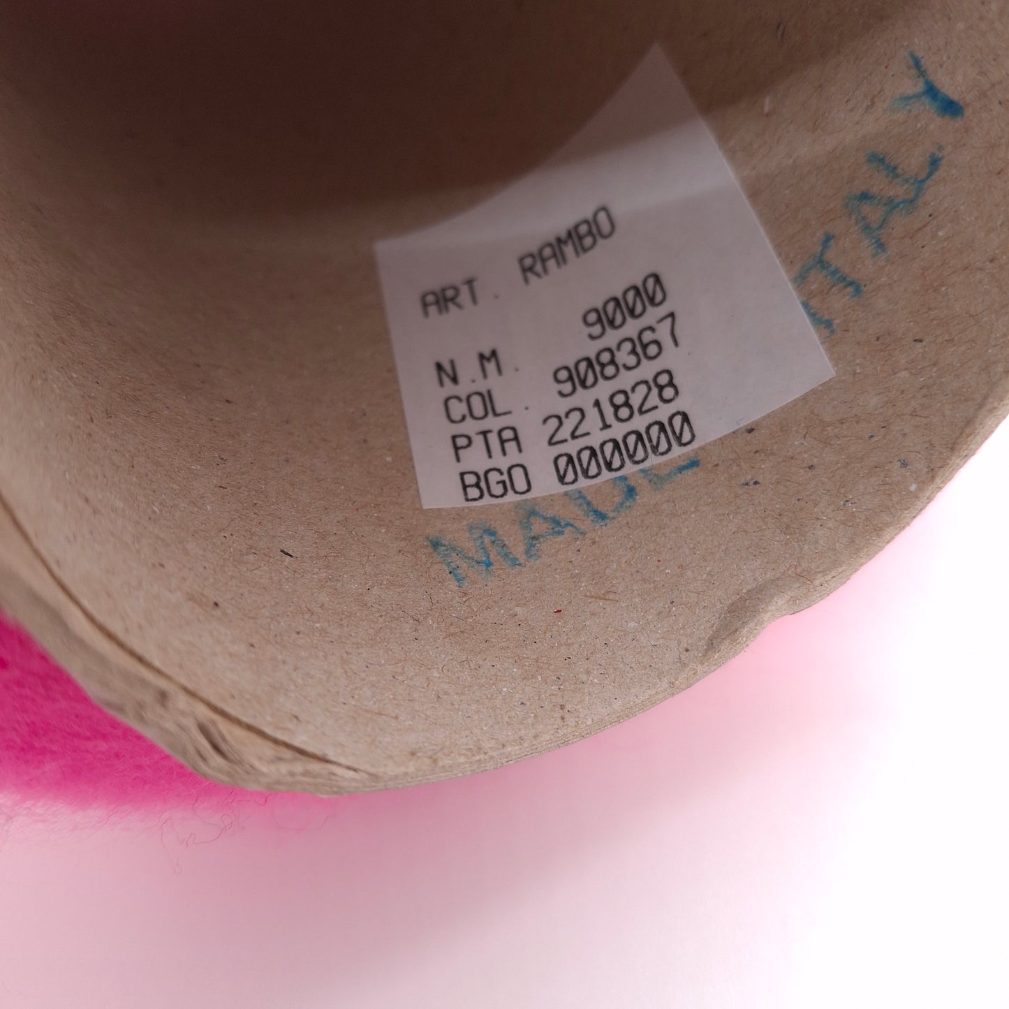 100g Lana Spazzolata filato italiano morbido colore Rosa Barbie N.1241