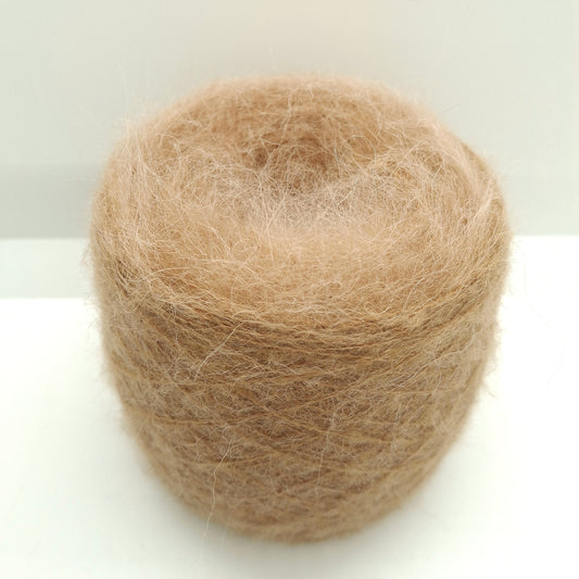 100 g de fil d'alpaga doux brossé italien, couleur beige n° 1258