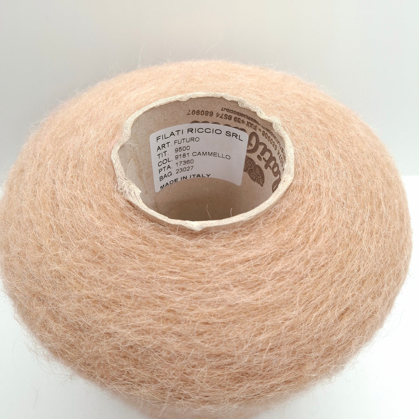 100 g de fil d'alpaga doux brossé italien, couleur beige n° 1258