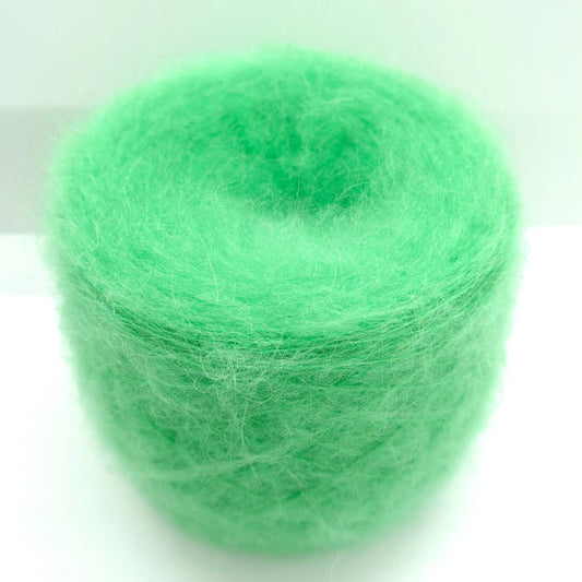 100 g de fil SuperKid Mohair doux italien, coloris Vert acide N. 1253