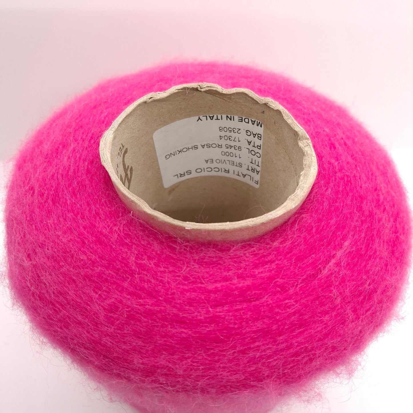 100g SuperKid Mohair blødt italiensk garn farve Pink N.1251