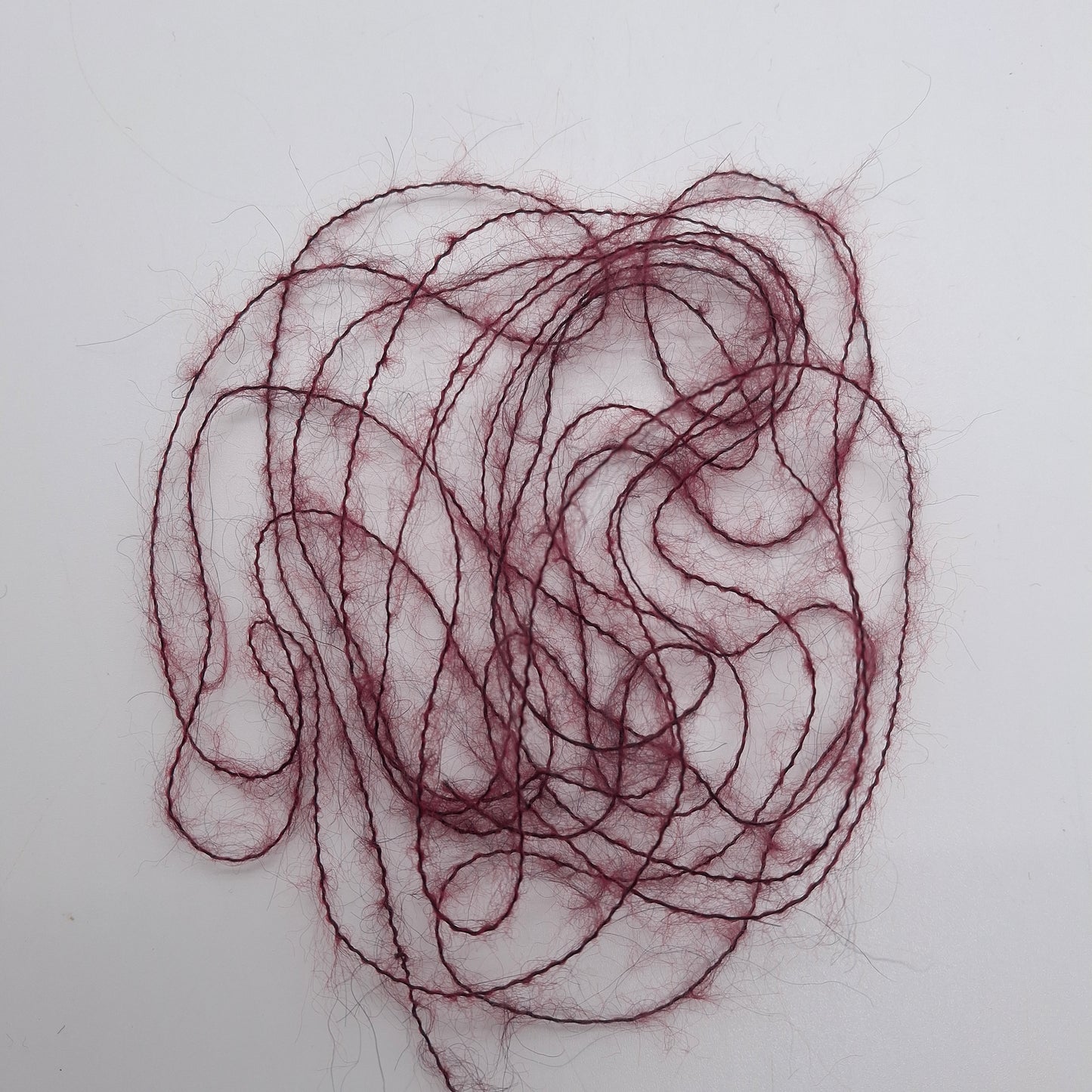 100g Mohair morbido filato italiano colore Bordeaux N.1266