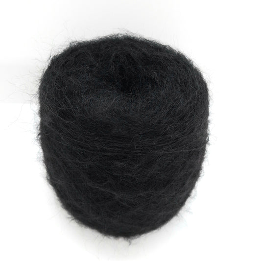 100g SuperKid Mohair morbido filato italiano colore Nero N.1271