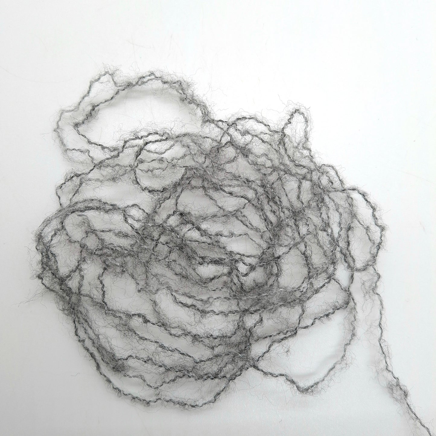 100 g de fil SuperKid Mohair doux italien, coloris Gris Mélange N. 1252