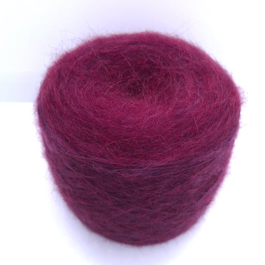 100g Mohair Lana filato italiano colore Fucsia Bordeaux N.1295