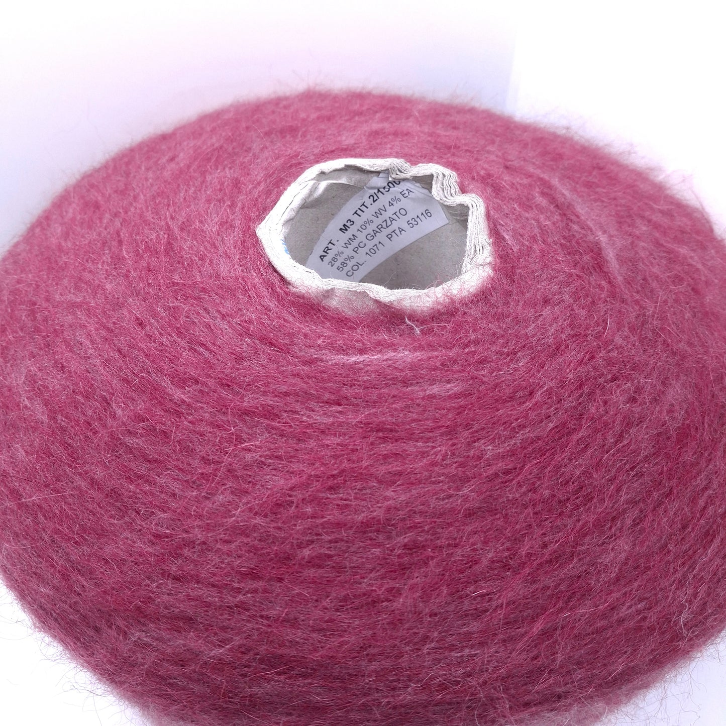 100g Mohair Lana filato italiano colore Rosa Mousse N.1296
