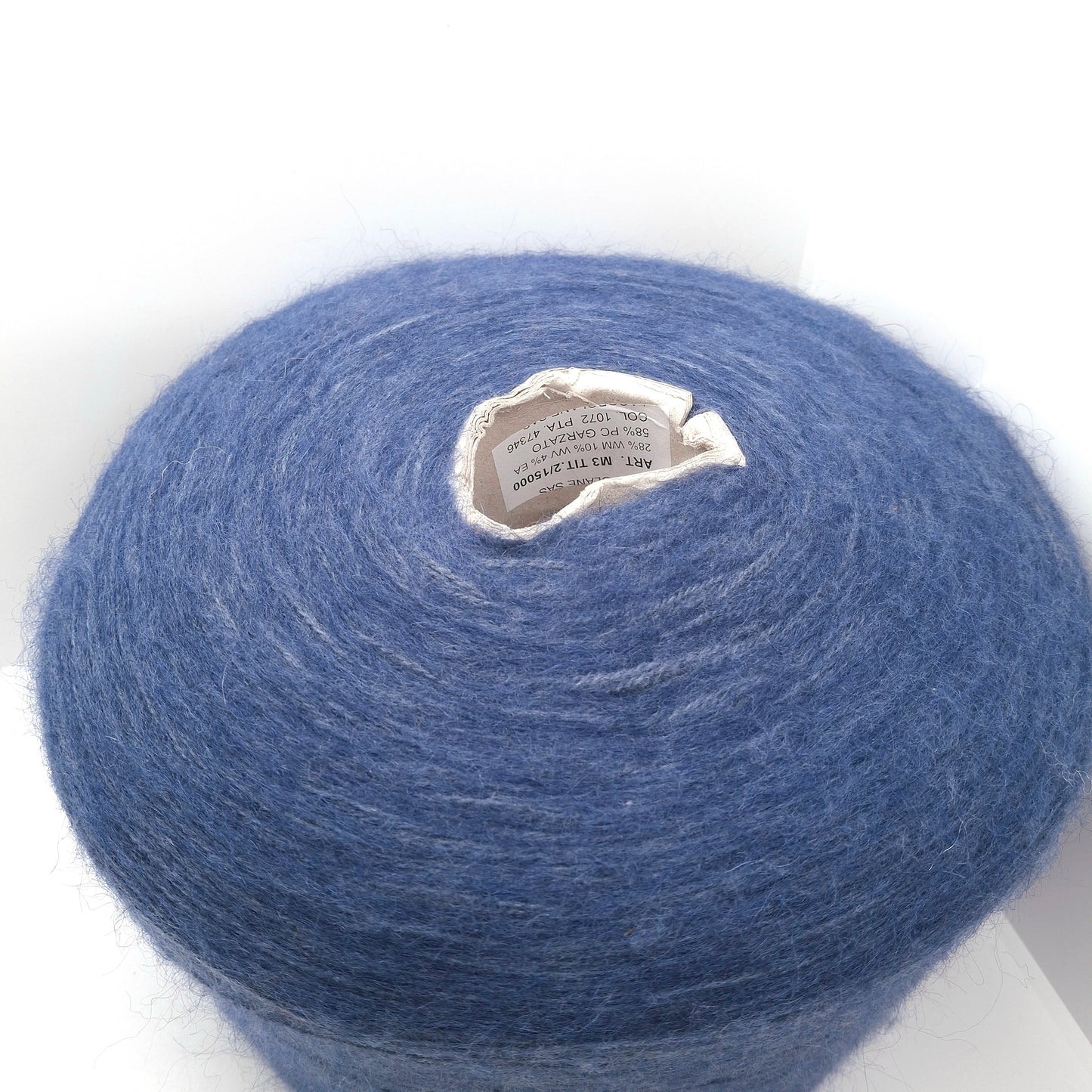 100g Mohair Lana filato italiano colore Blu Jeans N.1290