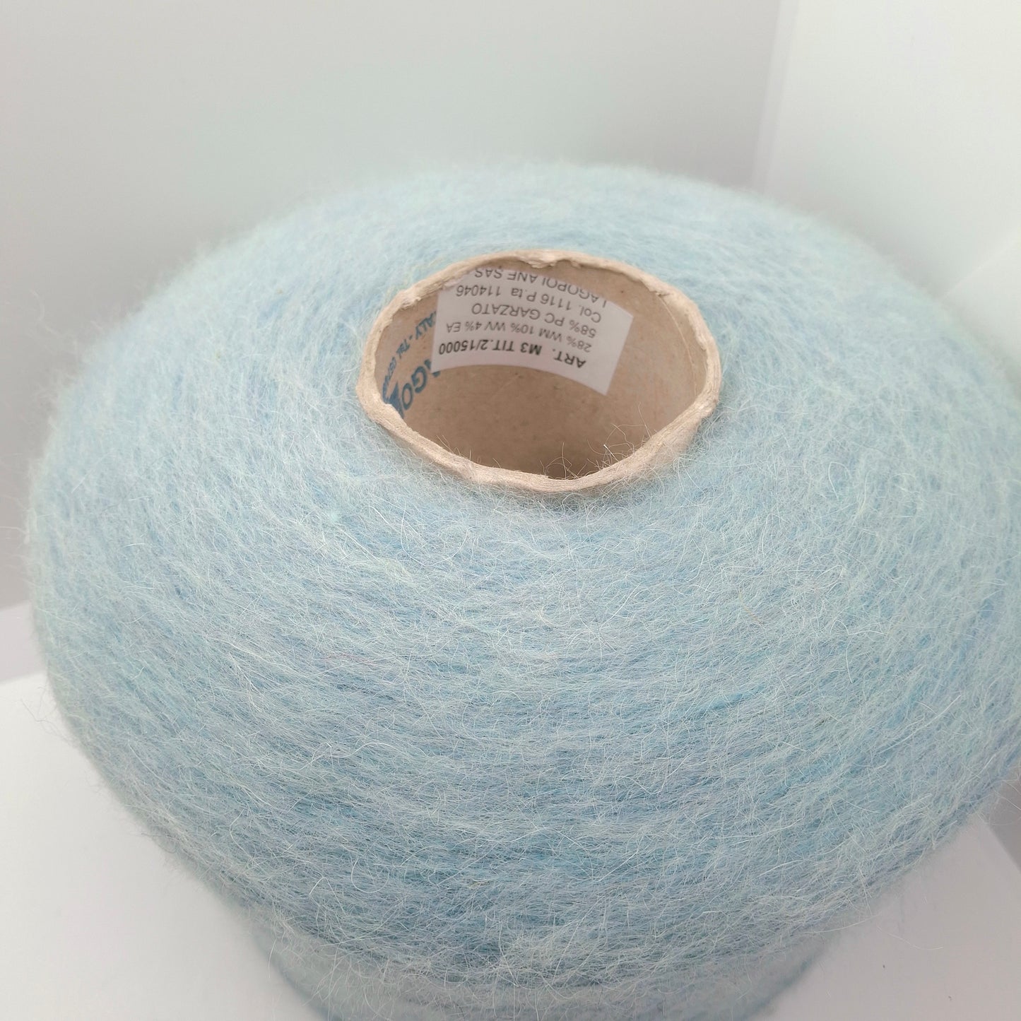 100g Mohair Lana filato italiano colore Azzurro Acqua N.1292