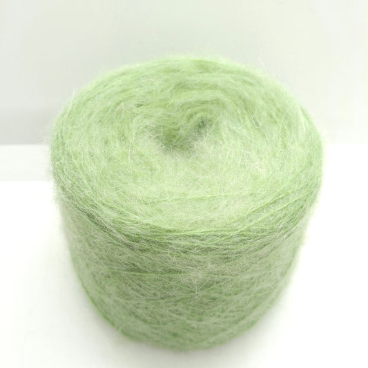100 g de laine mohair italienne, coloris vert clair N. 1279