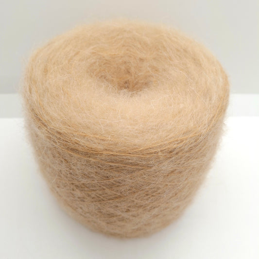 100 g de laine mohair italienne, coloris beige N. 1285