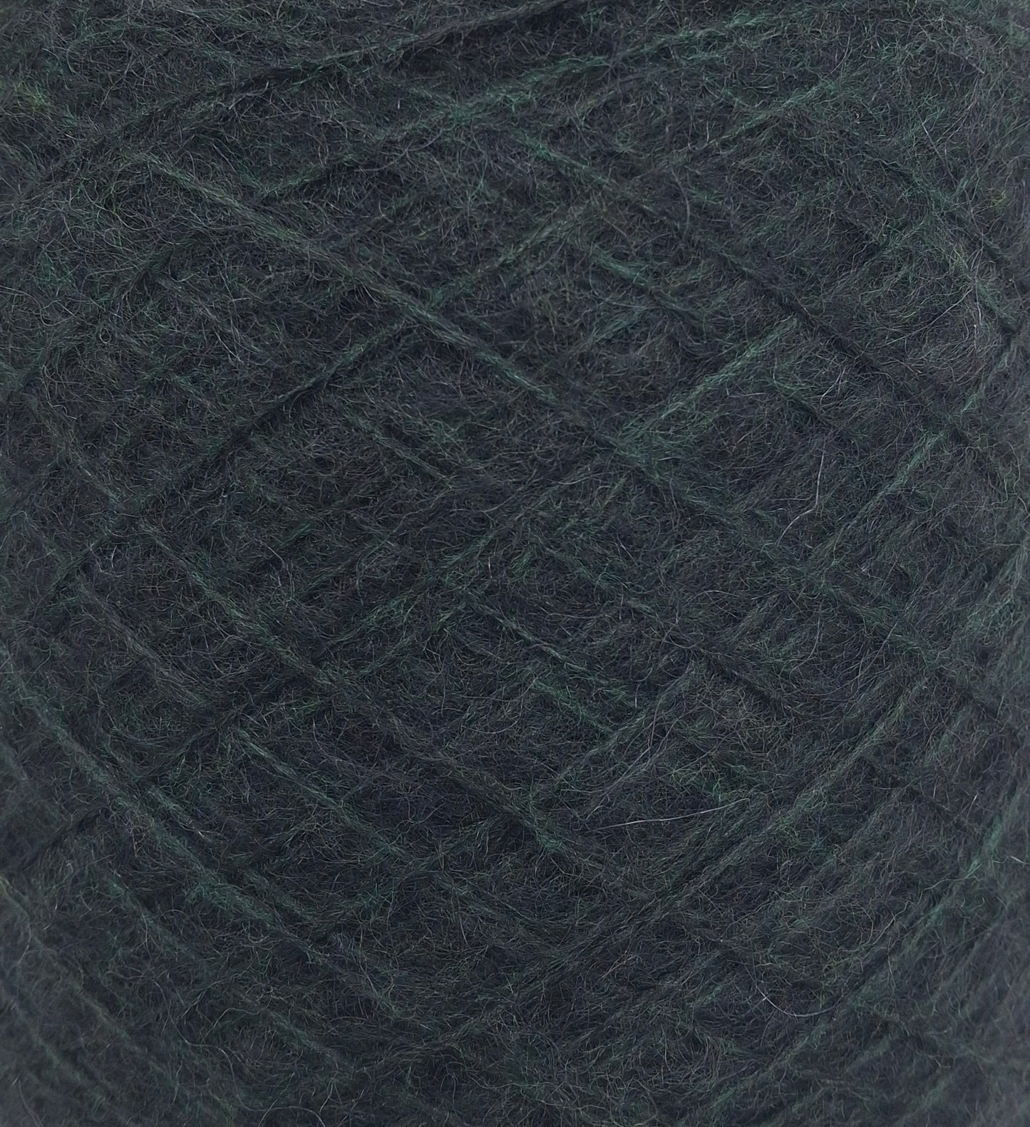100 g de laine mohair italienne, coloris vert et noir, réf. 1281