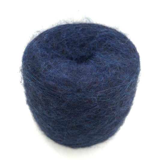 100g Mohair Lana filato italiano colore Blu Scuro N.1289