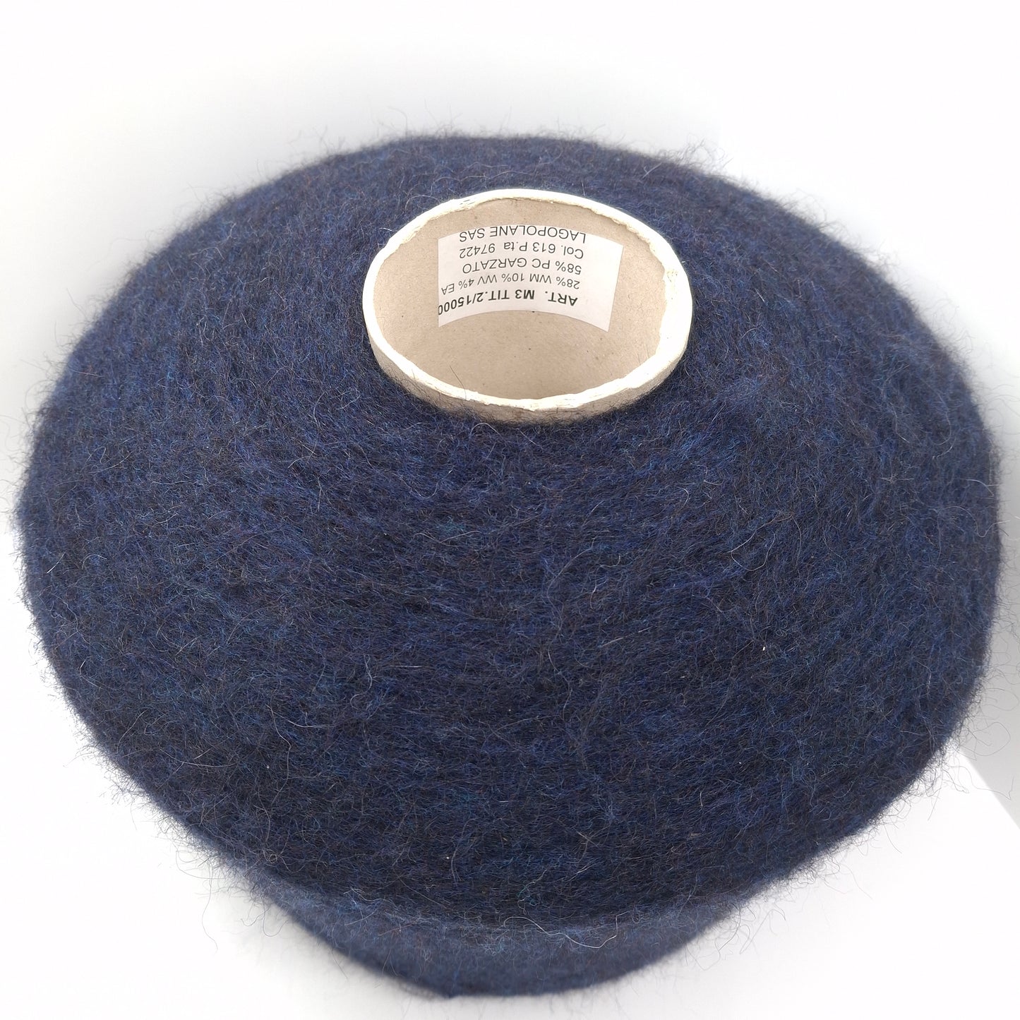 100g Mohair Lana filato italiano colore Blu Scuro N.1289