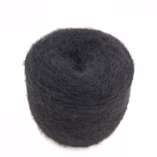 100 g de laine mohair italienne, coloris noir, réf. 1275