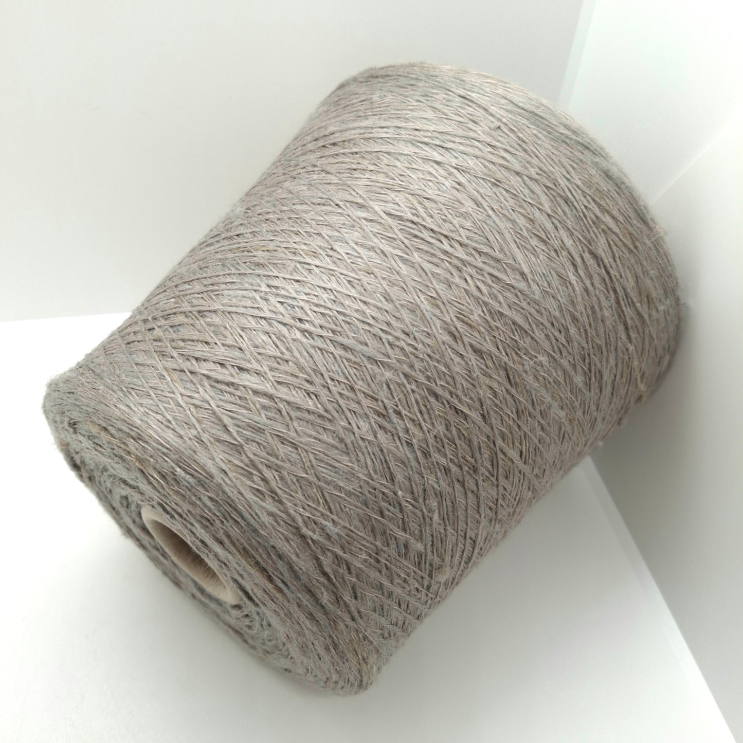 Seta Tussah 100% filato italiano Irregolare colore Grigio Mélange N.1305