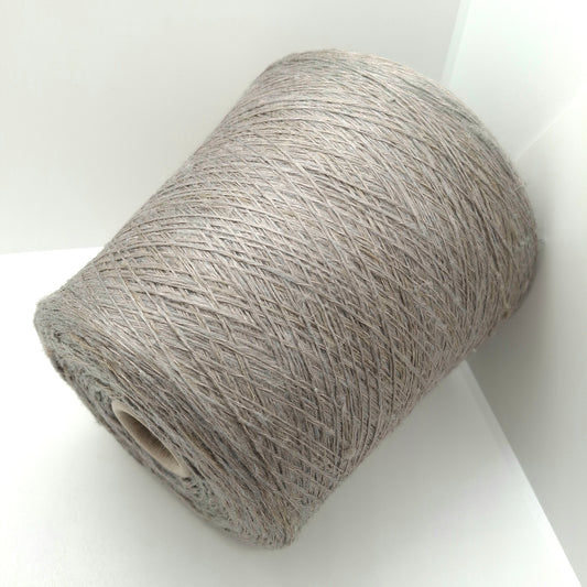 Seta Tussah 100% filato italiano Irregolare colore Grigio Mélange N.1305