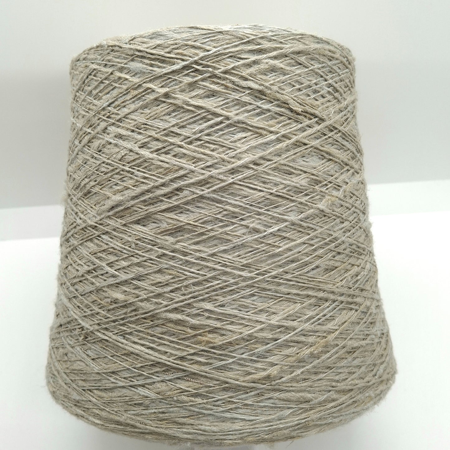 100g Seta Tussah 100% filato italiano Irregolare colore Grigio Beige N.1304
