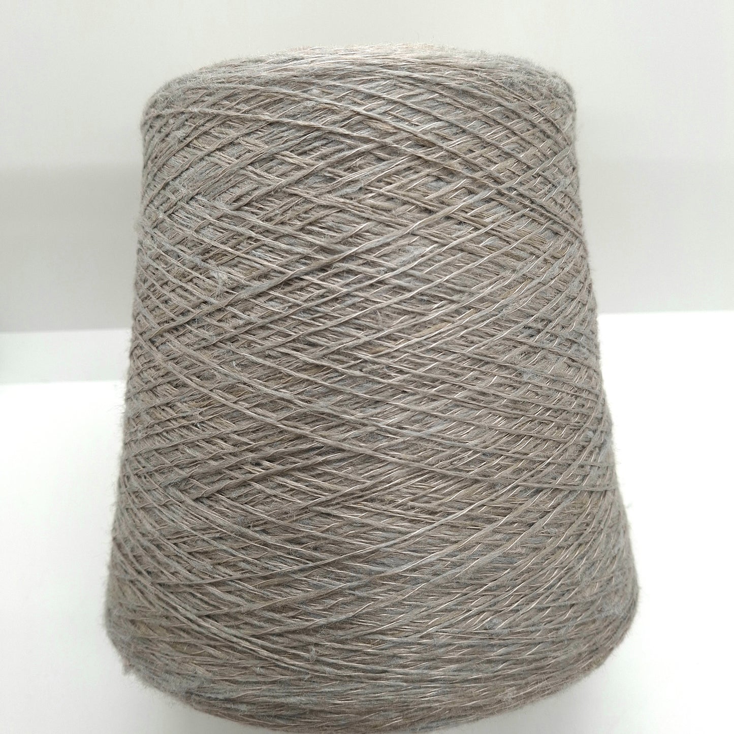 Seta Tussah 100% filato italiano Irregolare colore Grigio Mélange N.1305